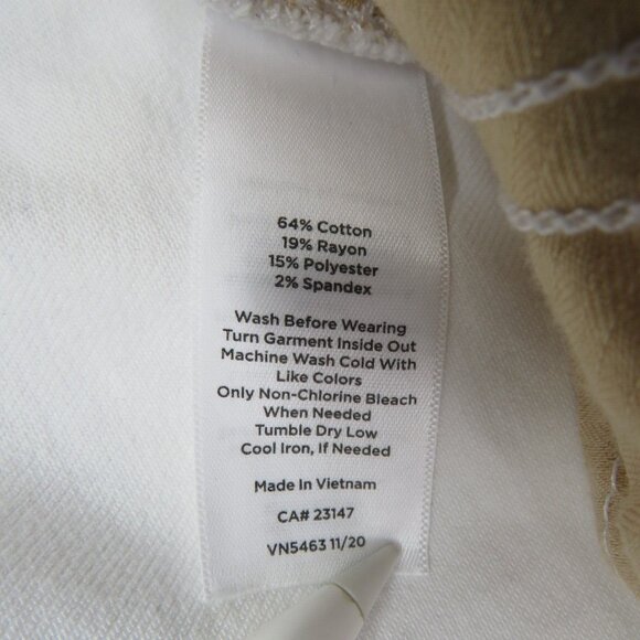 Talbots Pants Womens Size 6 White Denim Jeans Jegging Crop Stretch - Picture 6 of 9